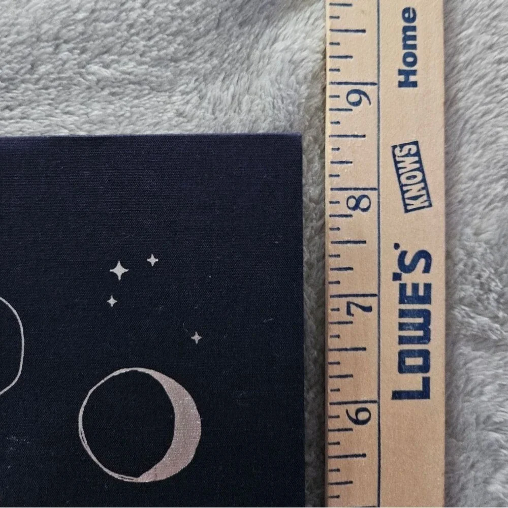 Moon Phases Cloth Journal Diary Notebook Lined Pages NEW‎